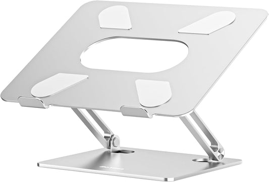 Laptop Stand, Laptop Holder, Multi-Angle Stand with Heat-Vent, Adjustable Notebook Stand for Laptop up to 17 Inches, Compatible for Macbook Pro/Air, Surface Laptop, and so on (Silver)