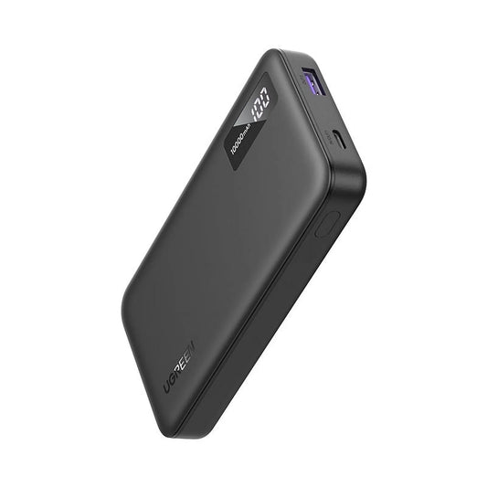 10000Mah Power Bank, 20W/22.5W Fast Portable Charger with 1.5Ft USB Cable, Black