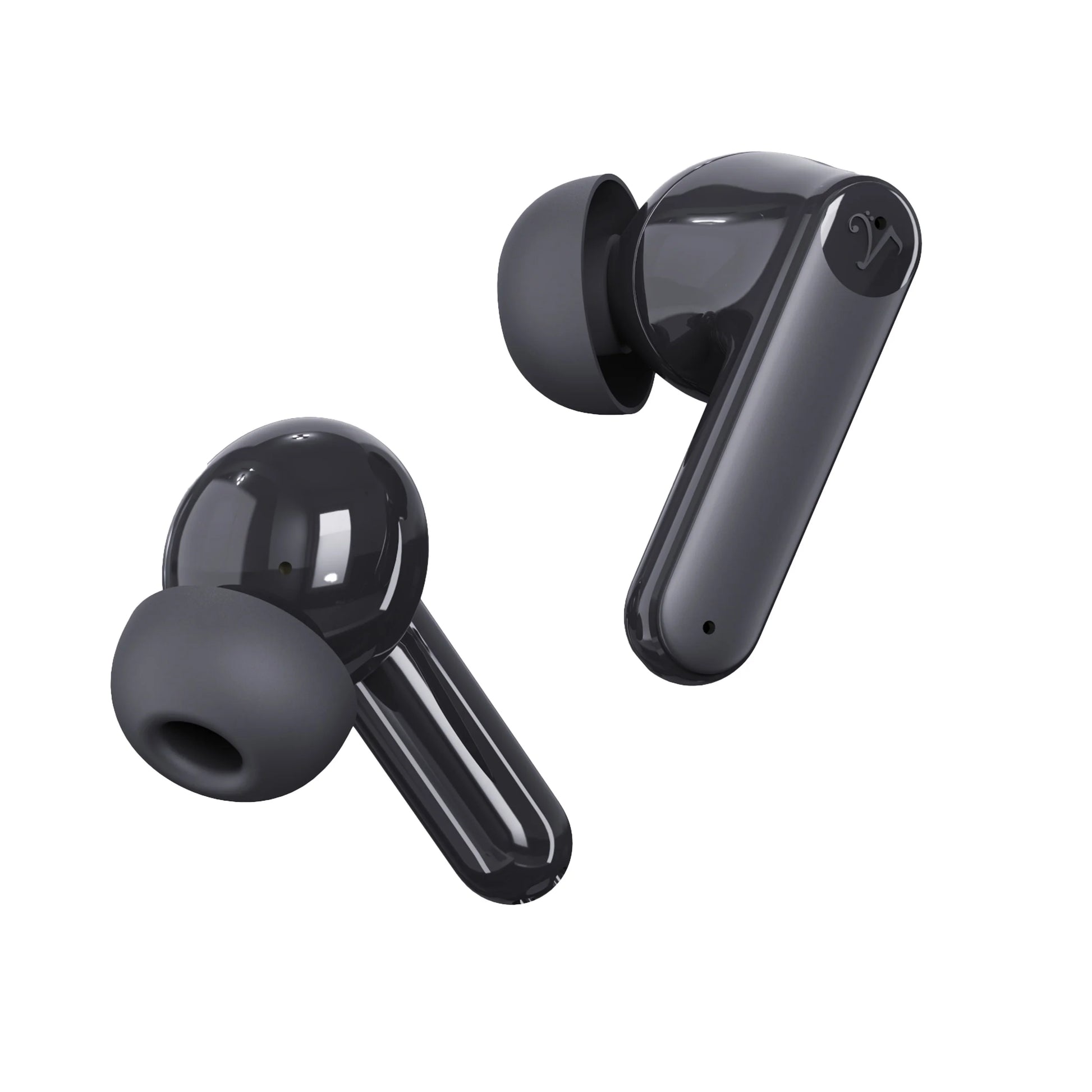 SOUNDWAVE A1 plus (2024 Edition) Active Noise Cancelling Earbuds, 6 Mics, 48H Total Playtime, 15 Mins = 6 Hours Playtime - Black