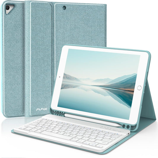 for Ipad Keyboard Case for 10.2" 9Th/8Th/7Th Generation 2021/2020/2019, Detachable Wireless BT Keyboard with Magnetic Protective Cover with Pencil Holder for Ipad Pro 10.5" 2019