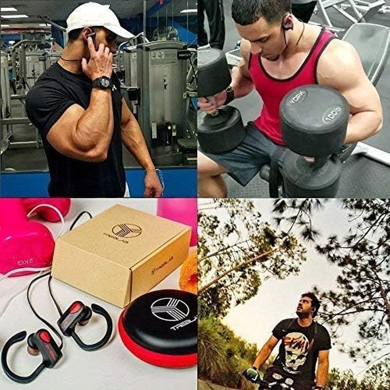 XR500 - Ultimate Cordless Bluetooth Running Headphones. Best Sport Wireless Earbuds for Gym. Noise Canceling Secure-Fit IPX7 Wireless Waterproof Headphones Mic. Workout Earphones 2019 Upgrade