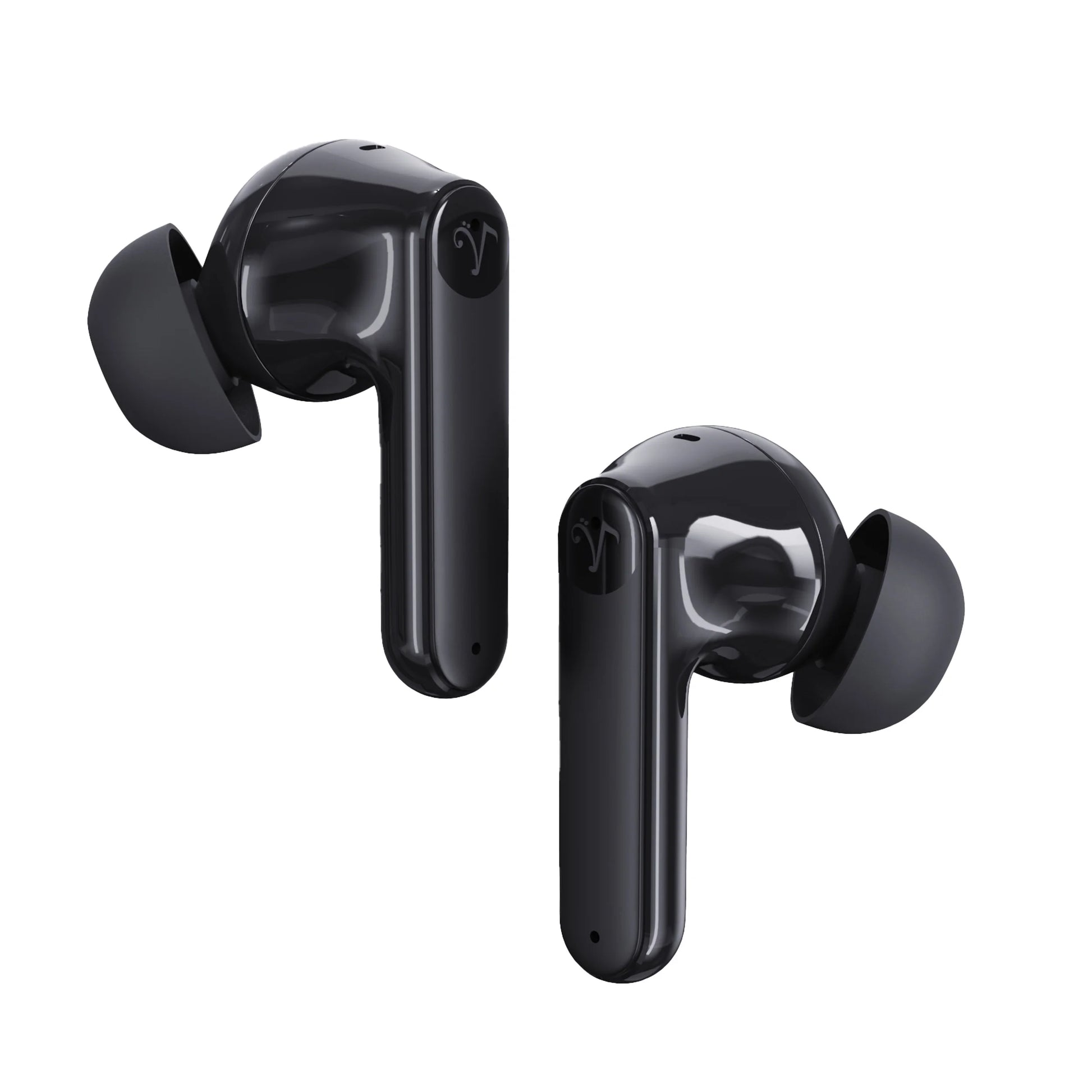 SOUNDWAVE A1 plus (2024 Edition) Active Noise Cancelling Earbuds, 6 Mics, 48H Total Playtime, 15 Mins = 6 Hours Playtime - Black