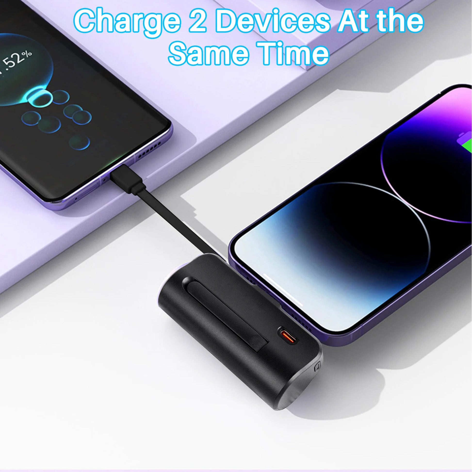 Portable Charger Power Bank for Iphone Android with LED Display 5000Mah Mini Fast Charger Battery Pack Compatible with Iphone 15/14/13/12